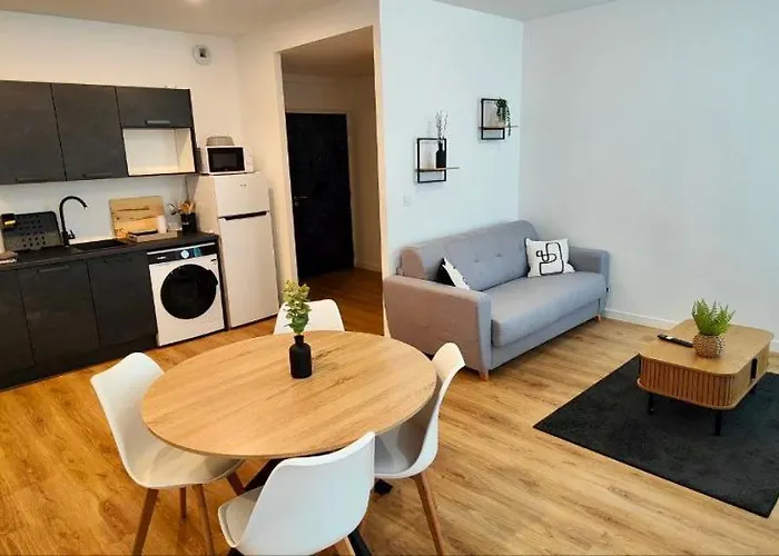 Natural 4 Pers Wifi Parking 公寓 *